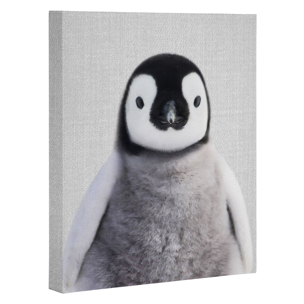 Baby Penguin - Colorful Canvas Print Gallery Image 3