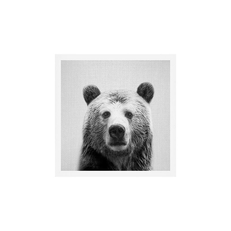 Bear - Black & White Art Print Gallery Image 1
