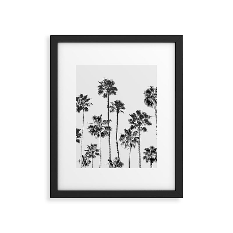 Black & White Palms 3 Framed Art Print Gallery Image 4