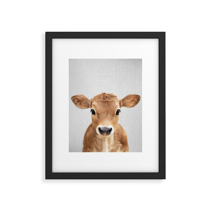 Calf - Colorful Framed Art Print Gallery Image 1