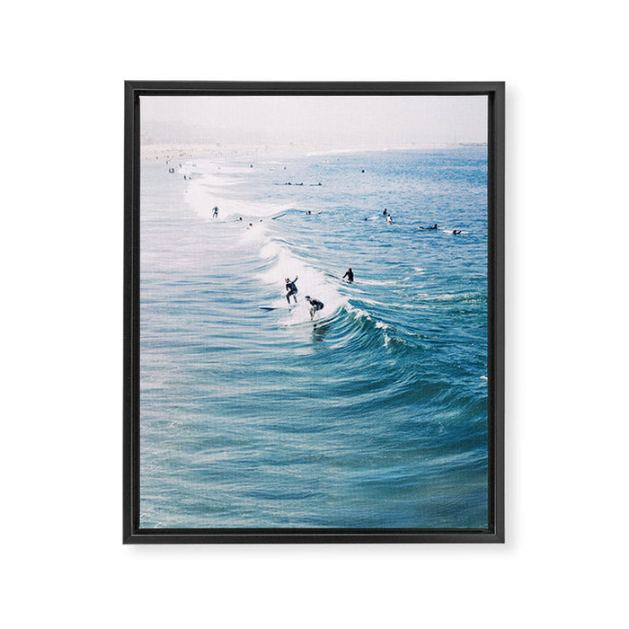 Catch A Wave Framed Canvas Print Gallery Image 1