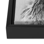 Chicken - Black & White Framed Canvas Print Gallery Image 3