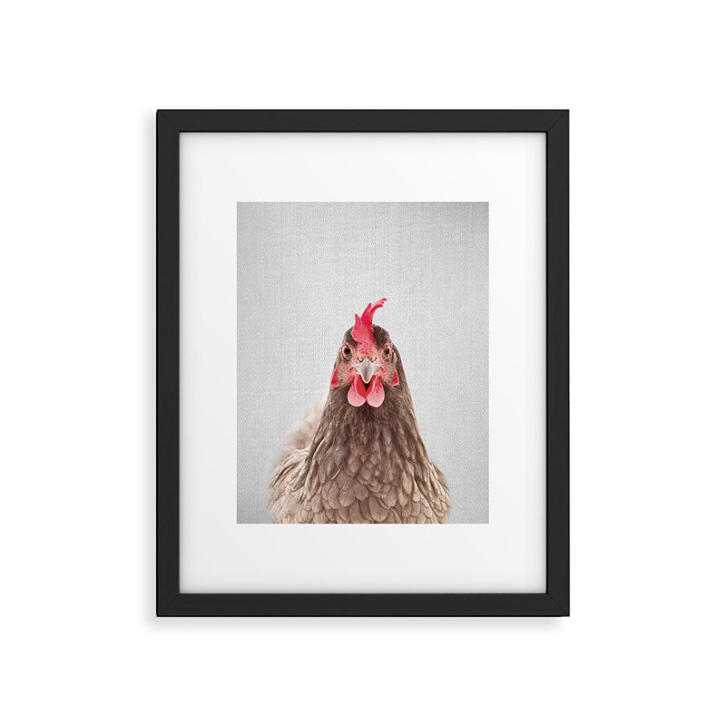 Chicken - Colorful Framed Art Print Gallery Image 6