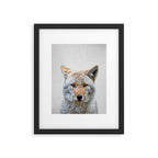 Coyote - Colorful Framed Art Print Gallery Image 4