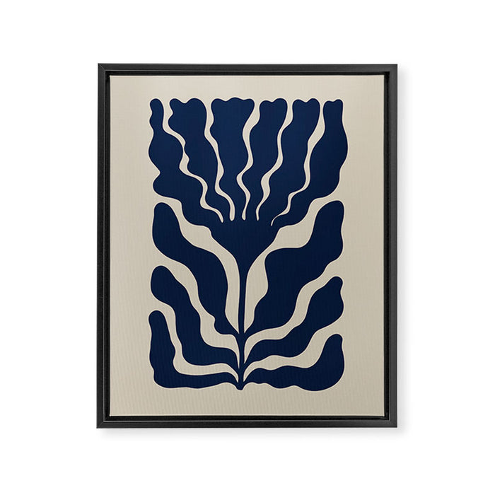Day Bloom - Blue Framed Canvas Print Gallery Image 1