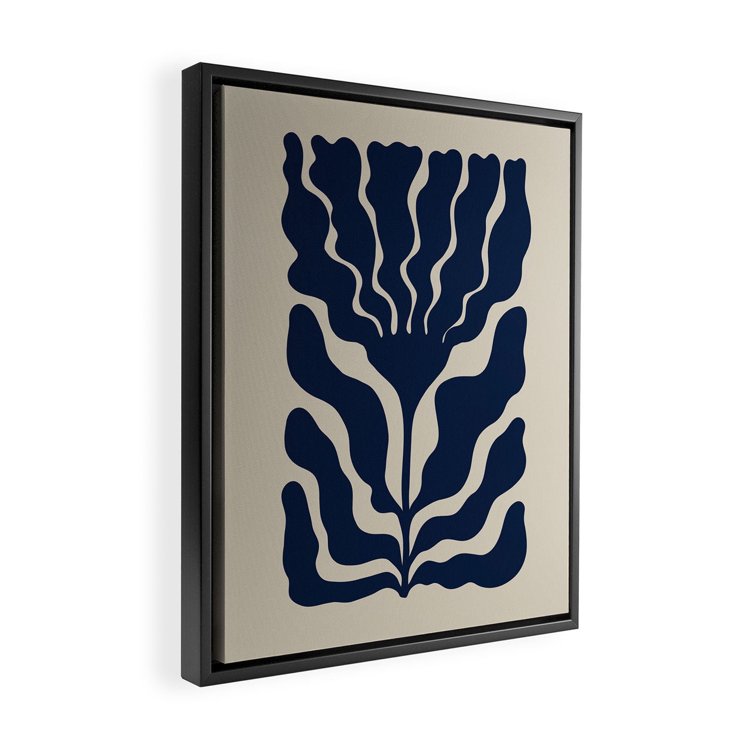 Day Bloom - Blue Framed Canvas Print Gallery Image 2