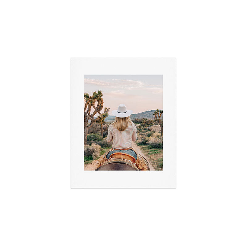 Desert Cowgirl Art Print Gallery Image 1