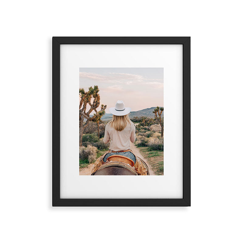 Desert Cowgirl Framed Art Print Gallery Image 5