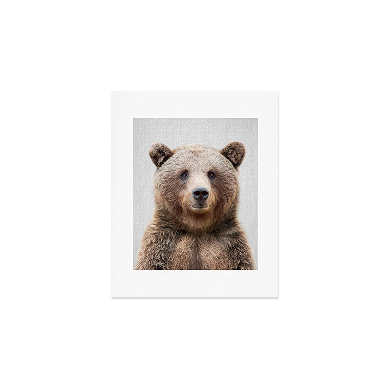 Grizzly Bear - Colorful Art Print Gallery Image 1
