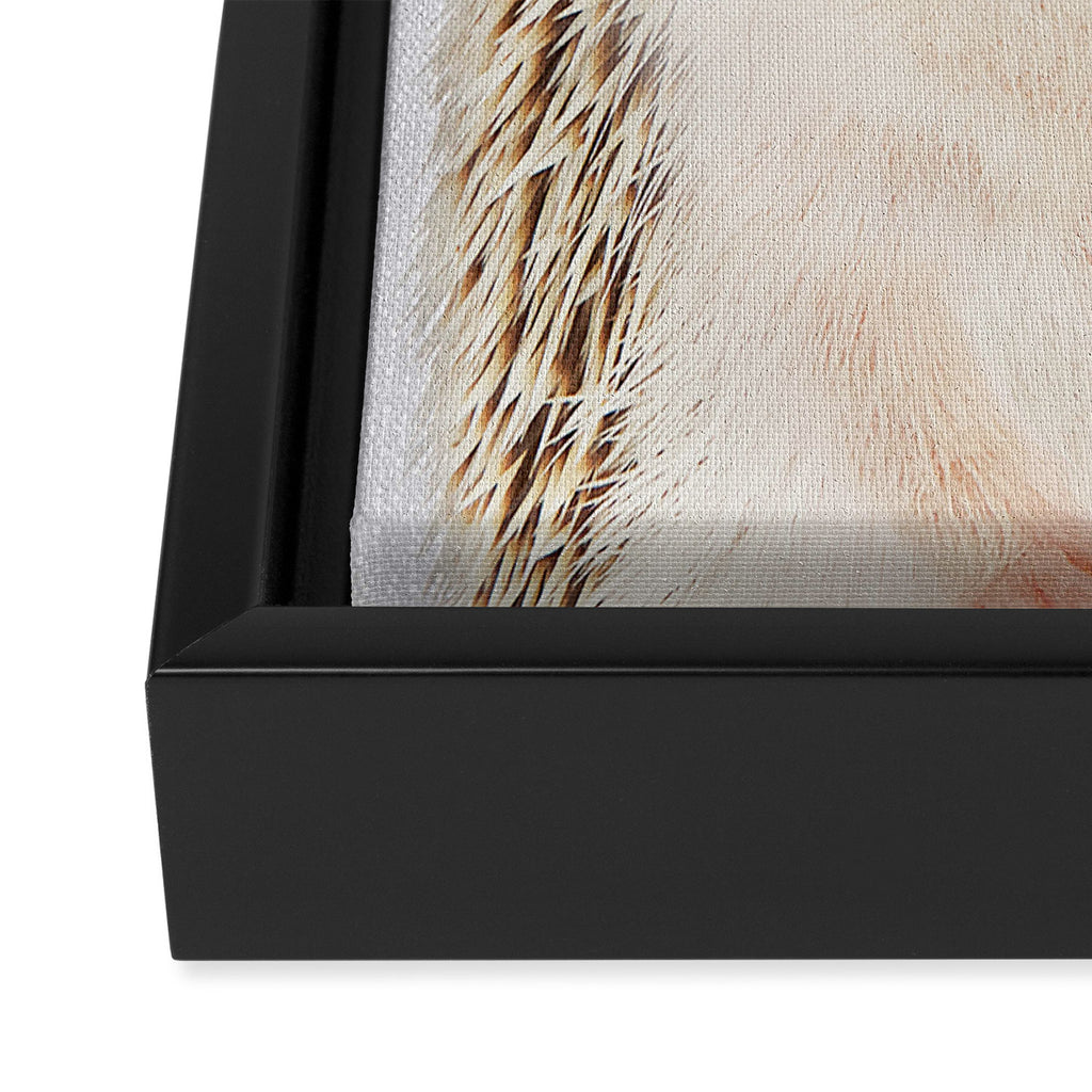Hedgehog - Colorful Framed Canvas Print Gallery Image 3