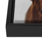 Highland Cow - Colorful Framed Canvas Print Gallery Image 3