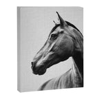 Horses - Black & White 2 Canvas Print Gallery Image 6