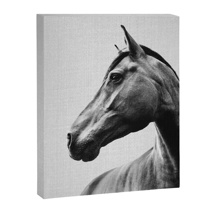 Horses - Black & White 2 Canvas Print Gallery Image 1