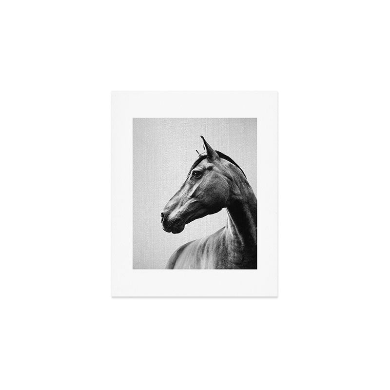 Horses - Black & White 2 Art Print Gallery Image 1