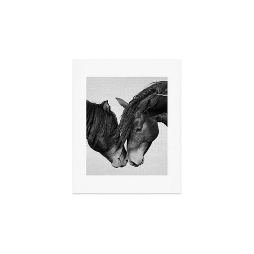 Horses - Black & White 4 Art Print Gallery Image 1
