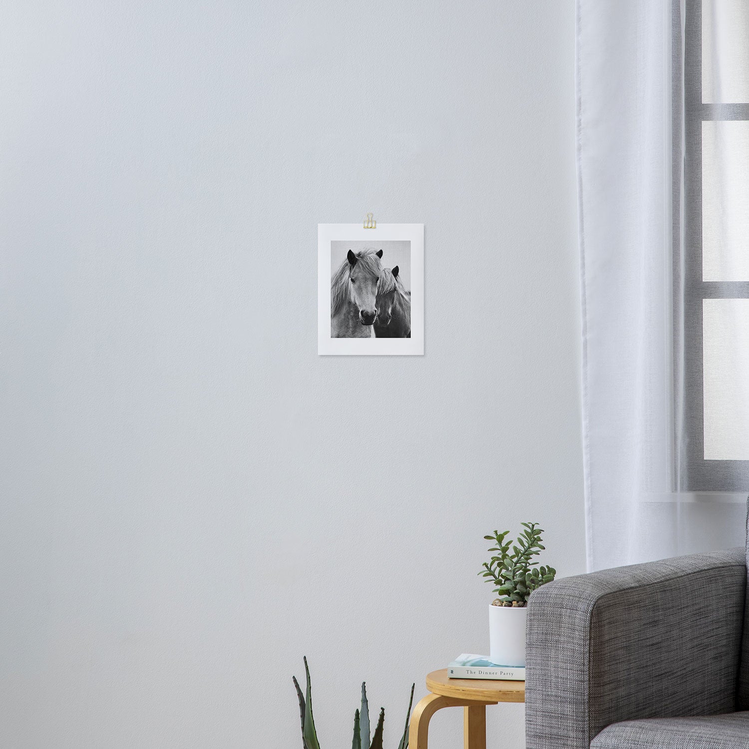 Horses - Black & White 7 Art Print Gallery Image 3