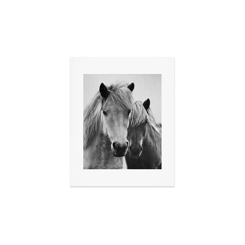 Horses - Black & White 7 Art Print Gallery Image 1