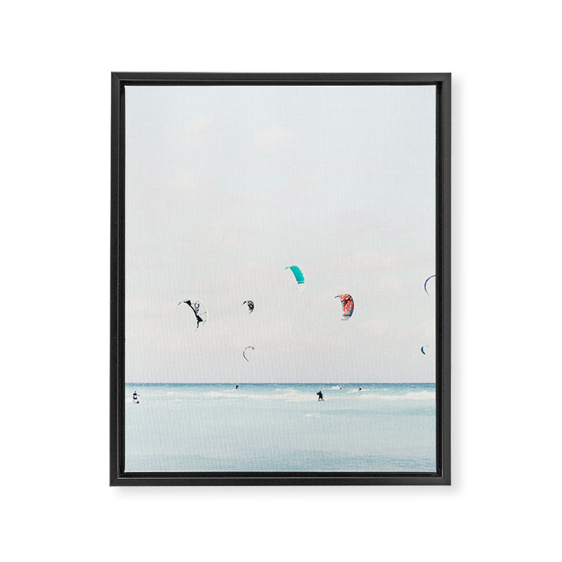 Kite Surfing Framed Canvas Print Gallery Image 6