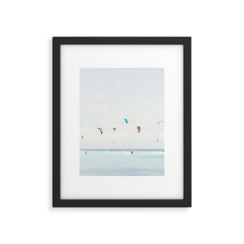 Kite Surfing Framed Art Print Gallery Image 5