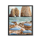 La Fontelina Beach Framed Canvas Print Gallery Image 6