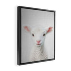 Lamb - Colorful Framed Canvas Print Gallery Image 2