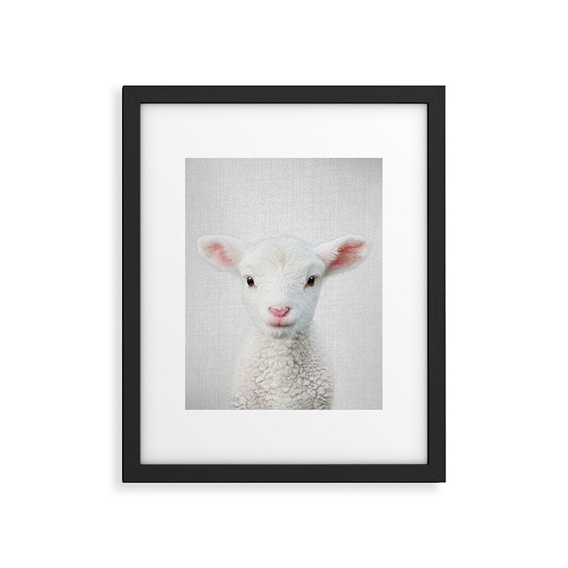 Lamb - Colorful Framed Art Print Gallery Image 4