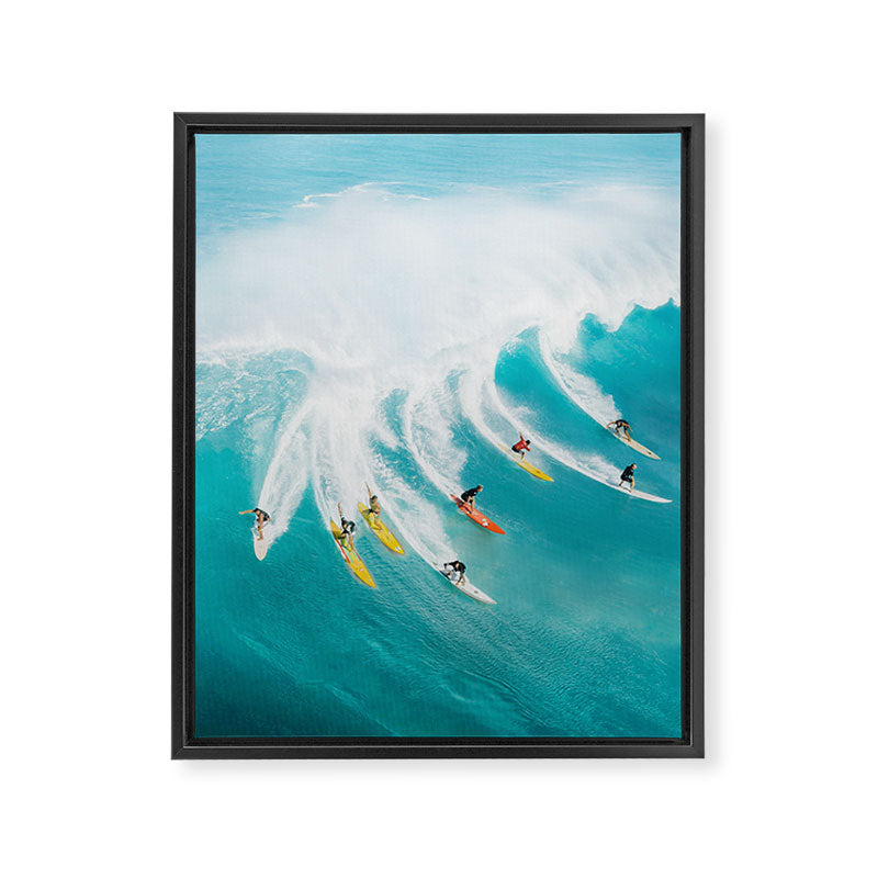 Let's Surf Framed Canvas Print Gallery Image 6