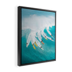 Let's Surf Framed Canvas Print Gallery Image 2