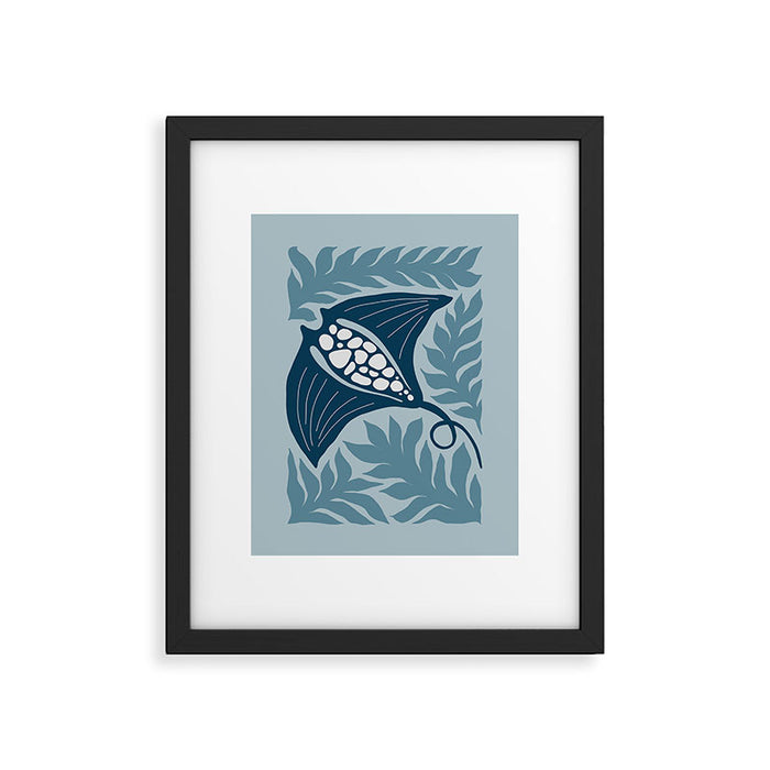 Manta Ray Framed Art Print Gallery Image 1