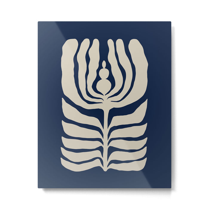 Night Bloom - Blue Metal Print Gallery Image 1