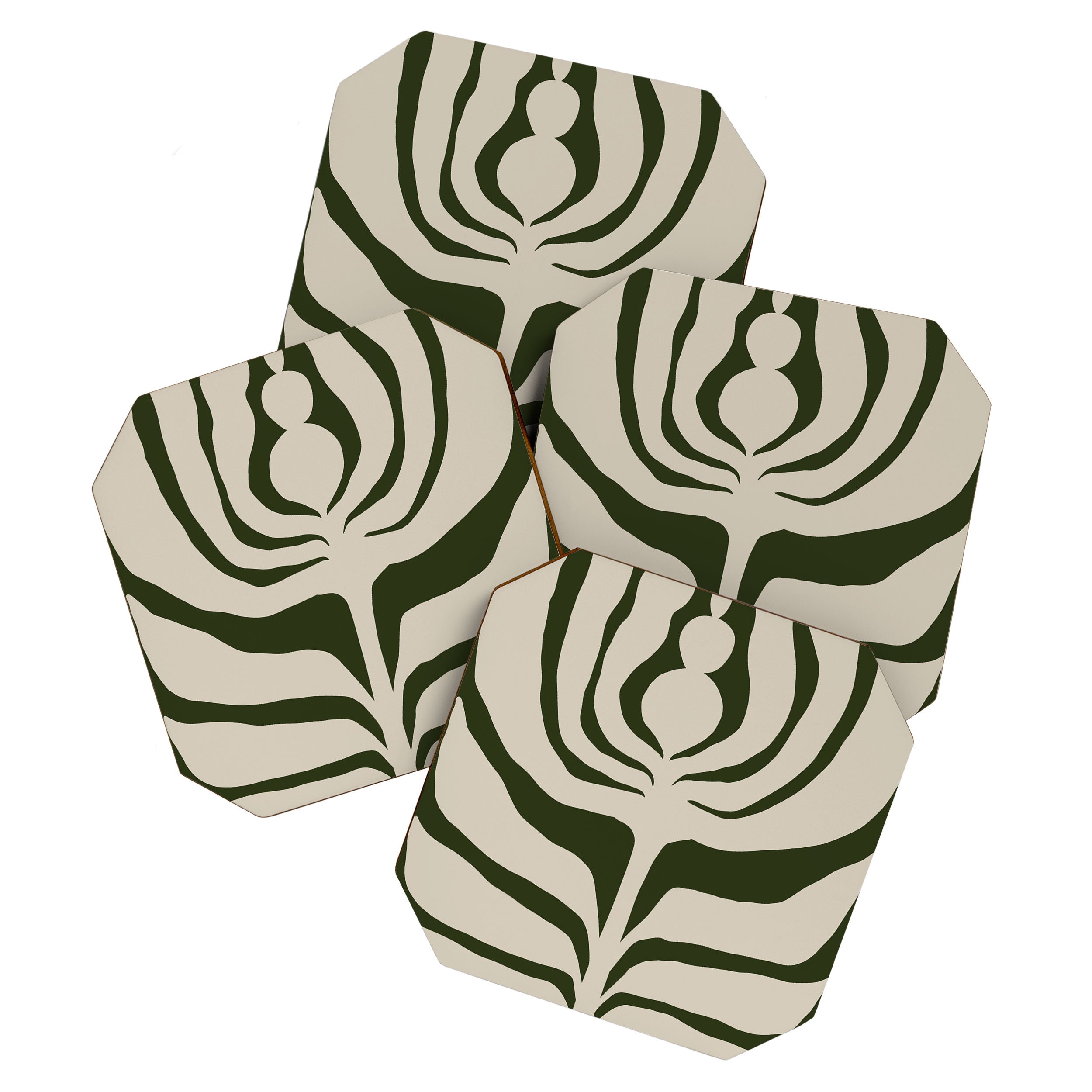 Night Bloom - Green Coaster Gallery Image 1