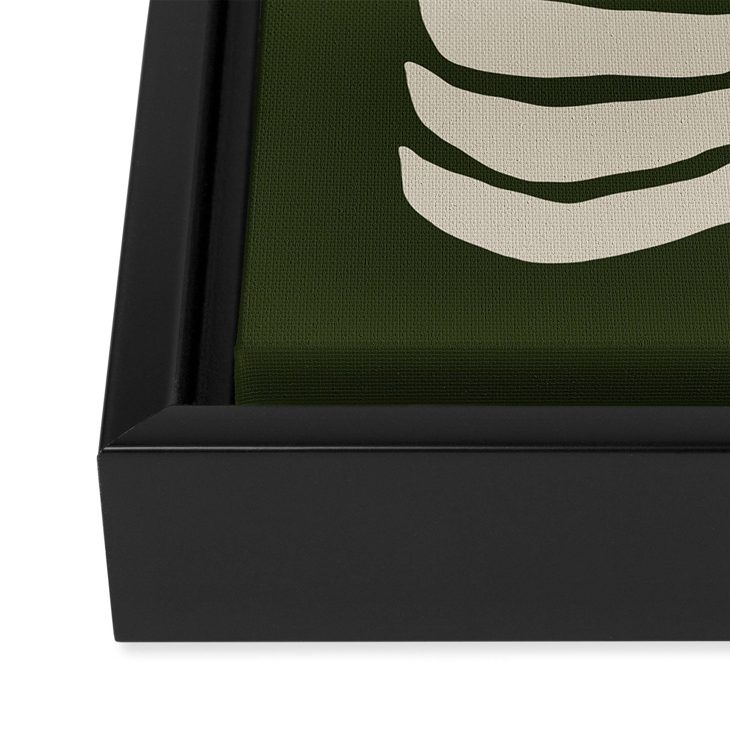 Night Bloom - Green Framed Canvas Print Gallery Image 3