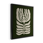 Night Bloom - Green Framed Canvas Print Gallery Image 2
