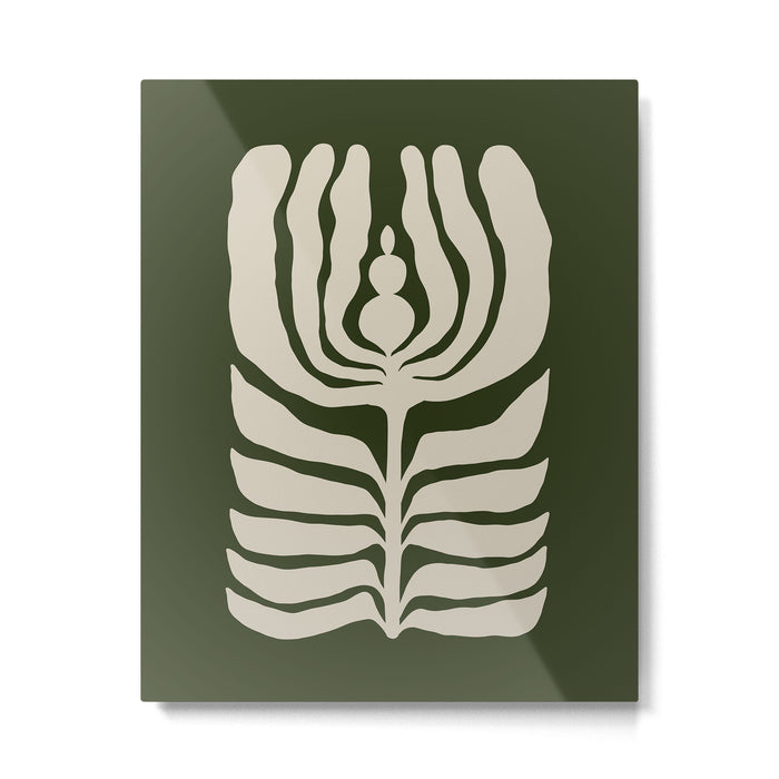 Night Bloom - Green Metal Print Gallery Image 1