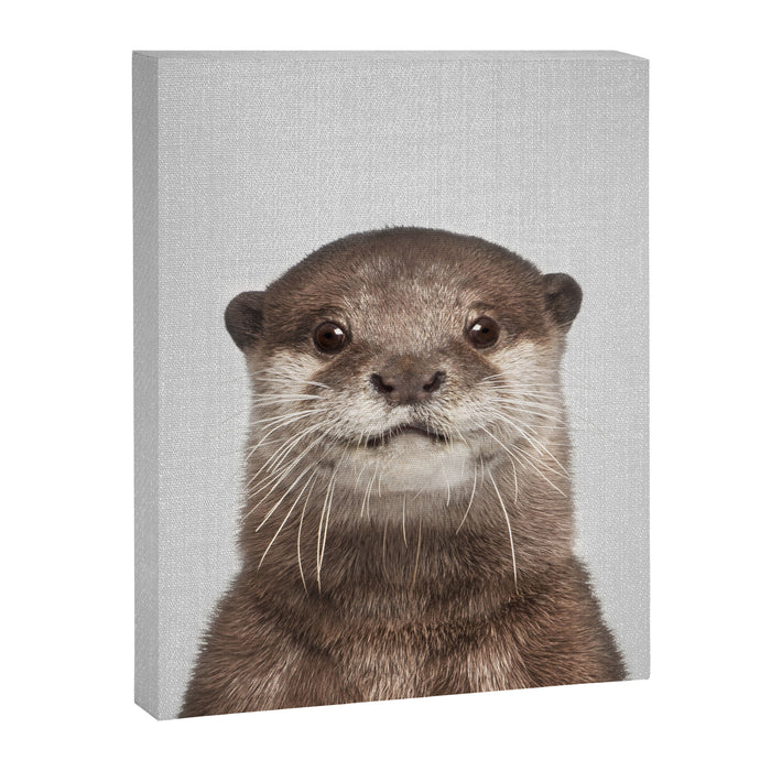 Otter - Colorful Canvas Print Gallery Image 1