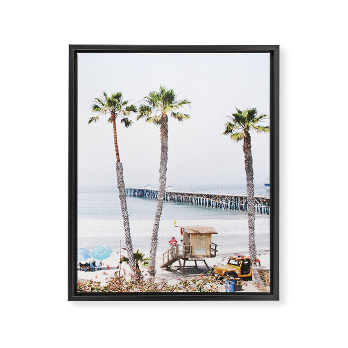 Palm Beach Framed Canvas Print Gallery Image 1