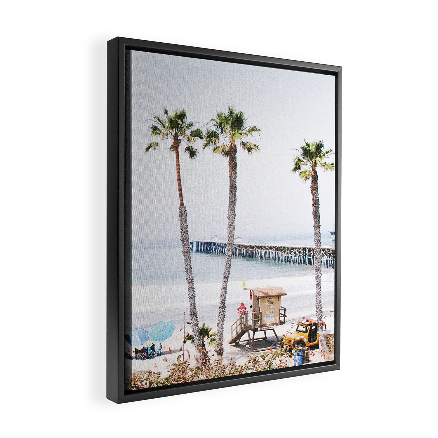 Palm Beach Framed Canvas Print Gallery Image 2