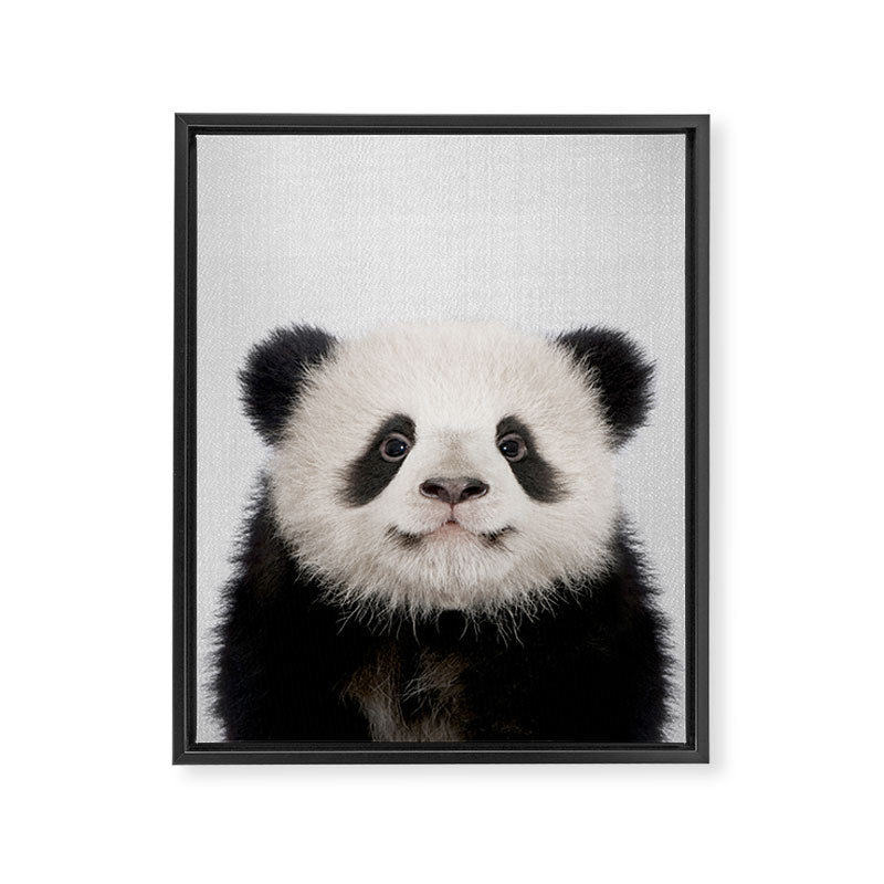 Panda Bear - Colorful Framed Canvas Print Gallery Image 8