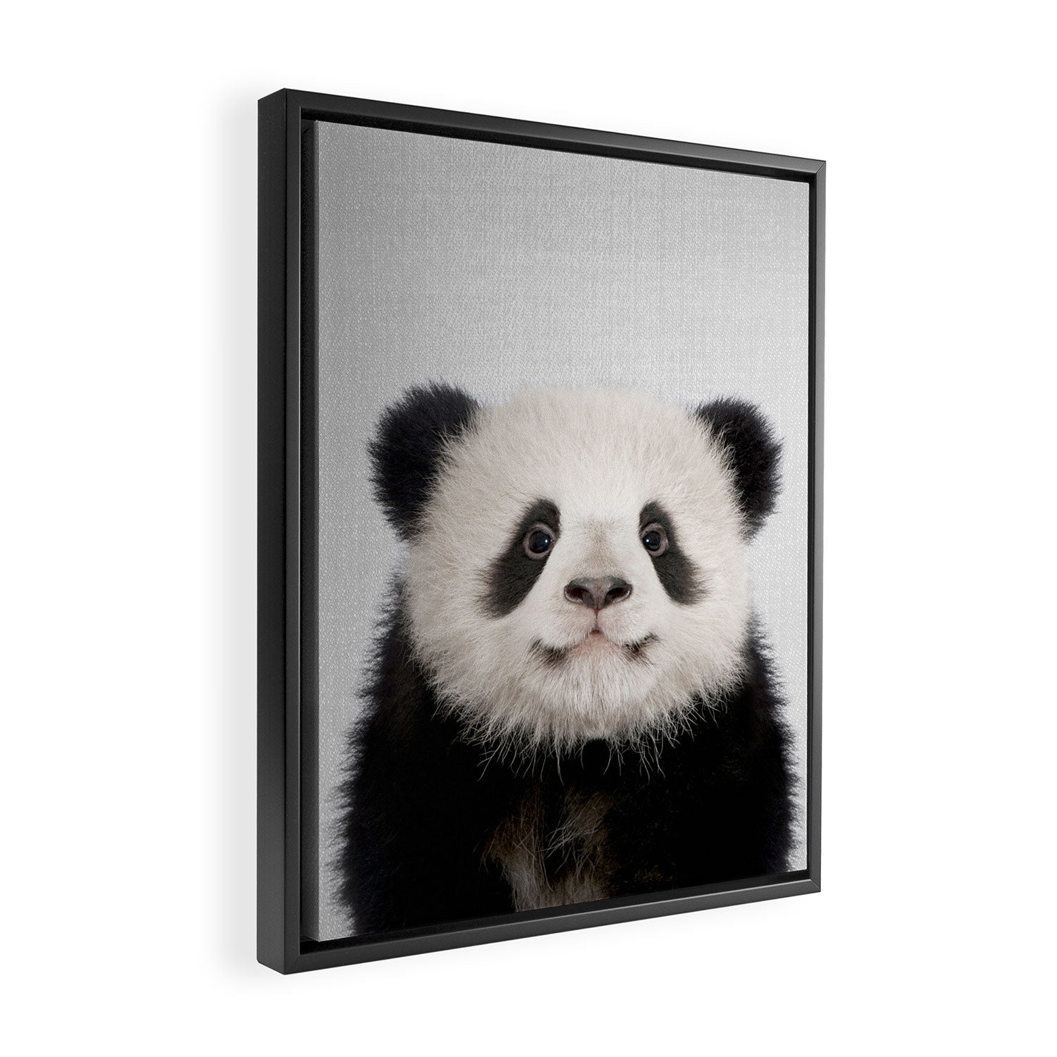 Panda Bear - Colorful Framed Canvas Print Gallery Image 2