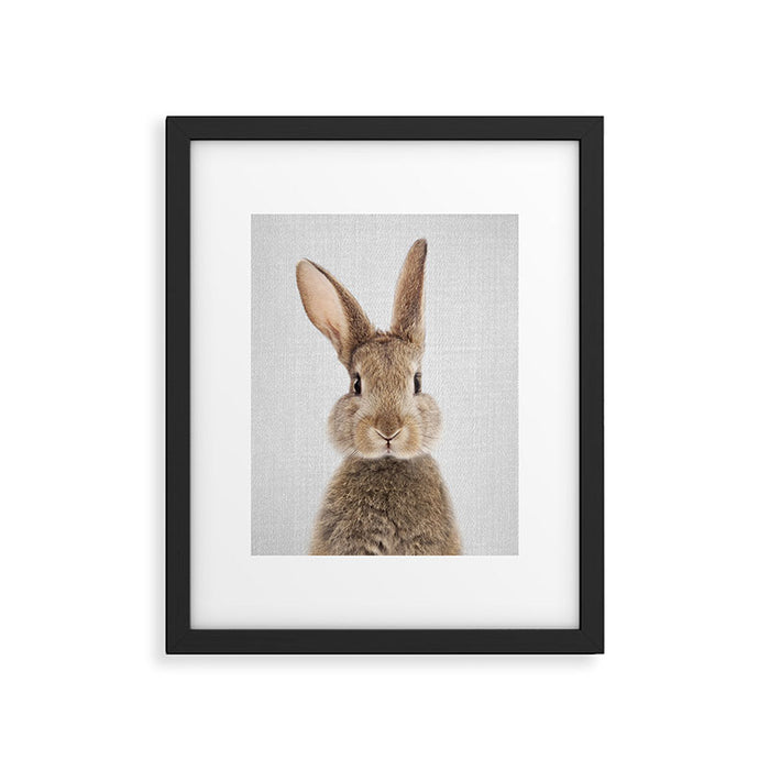 Rabbit - Colorful Framed Art Print Gallery Image 1