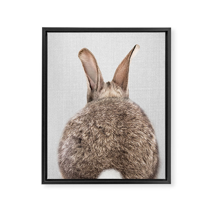 Rabbit Tail - Colorful Framed Canvas Print Gallery Image 1