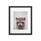 Raccoon - Colorful Framed Art Print Gallery Image 6