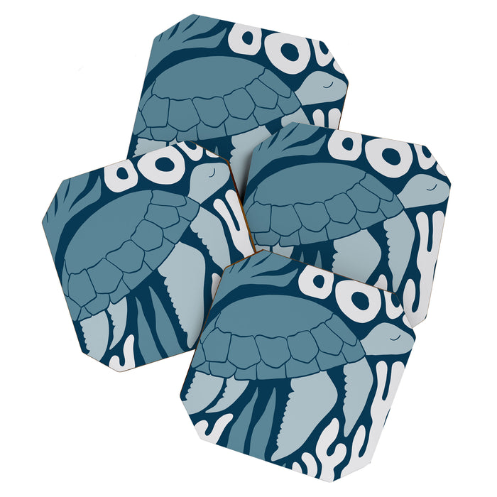 Sea Turtle Swim - Dark Coaster Gallery Image 1