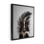 Skunk - Colorful Framed Canvas Print Gallery Image 2