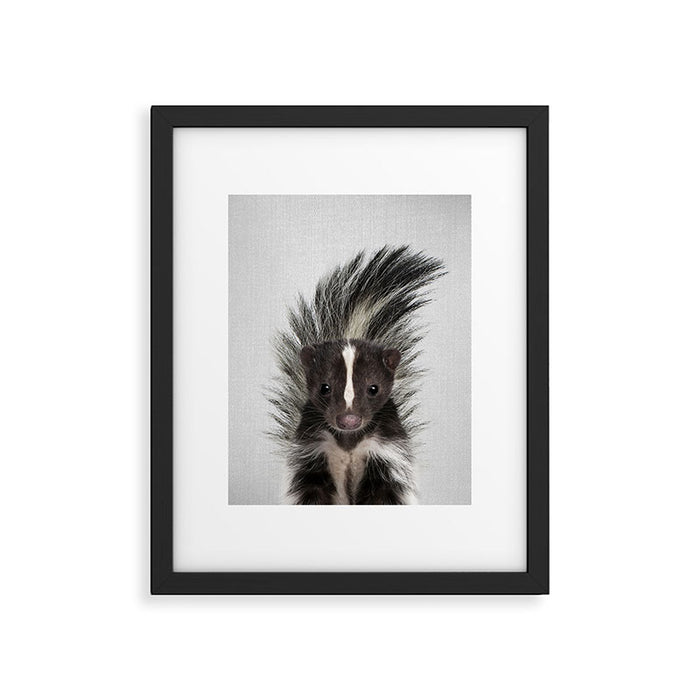 Skunk - Colorful Framed Art Print Gallery Image 1