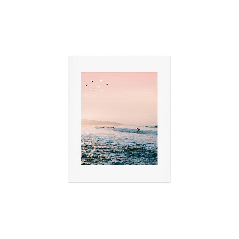 Sunset Surf Art Print Gallery Image 1