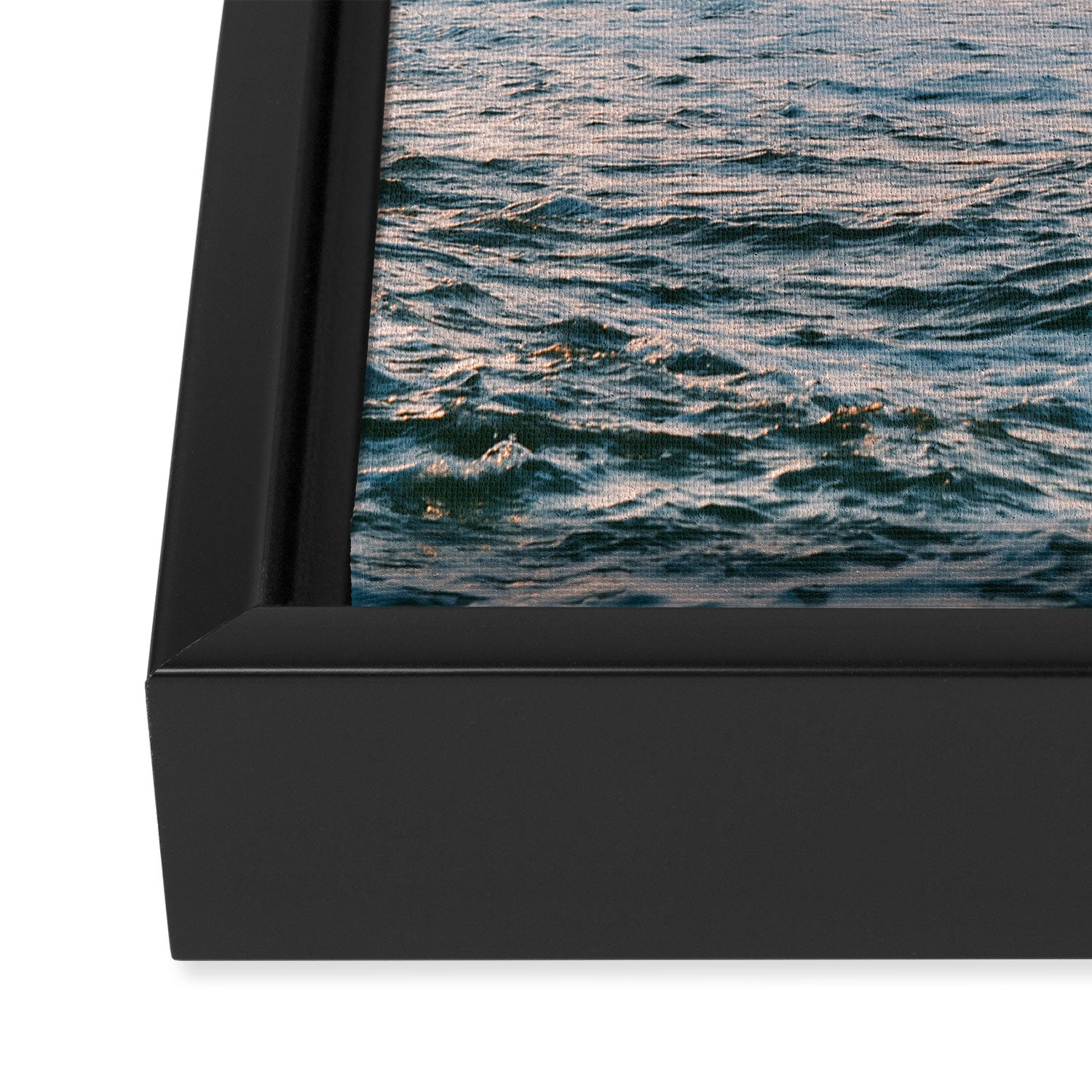 Sunset Surf Framed Canvas Print Gallery Image 3