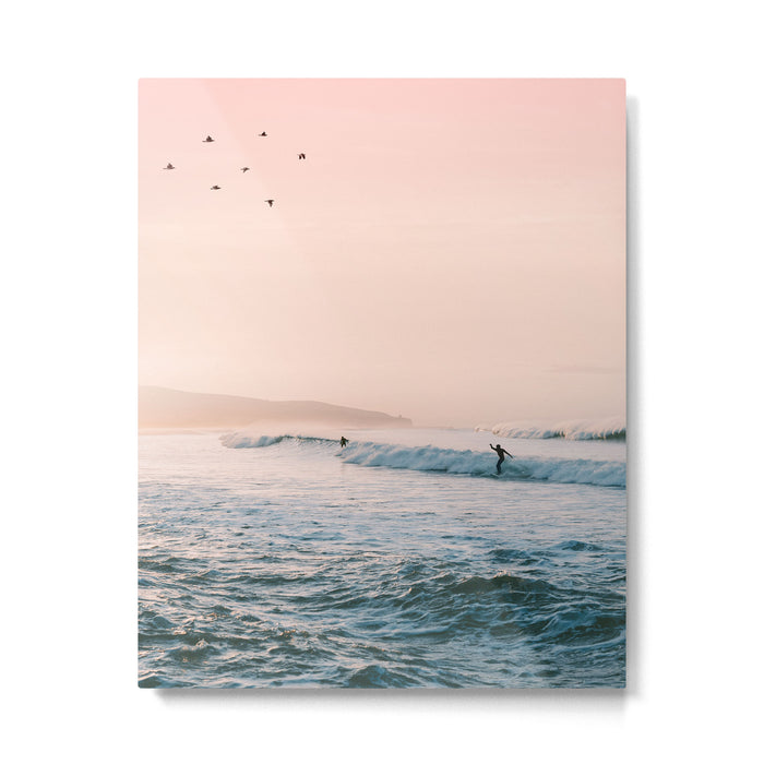 Sunset Surf Metal Print Gallery Image 1