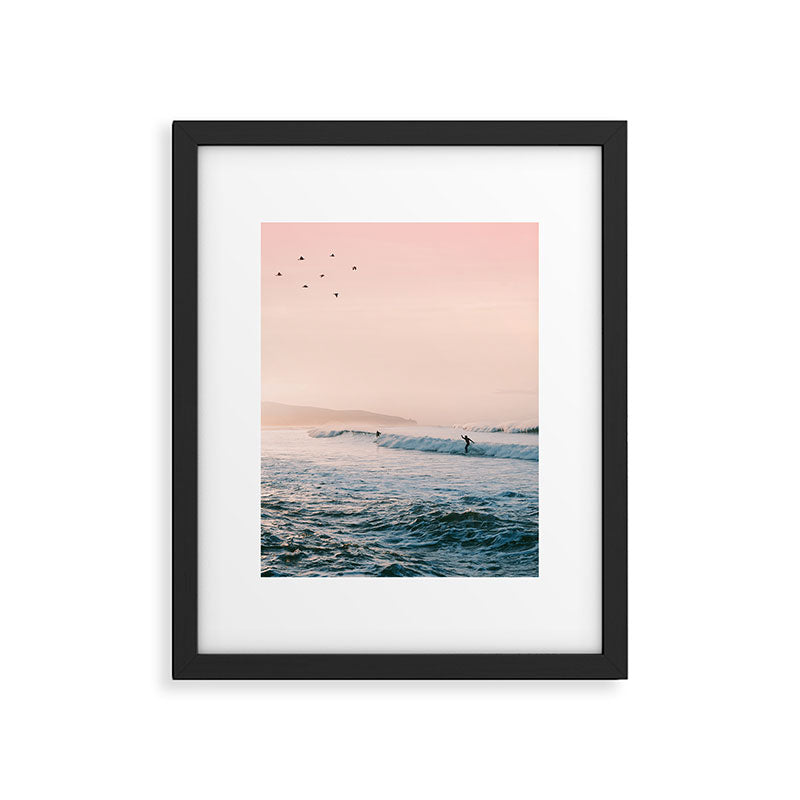 Sunset Surf Framed Art Print Gallery Image 5