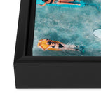 Surf Sisters Framed Canvas Print Gallery Image 3